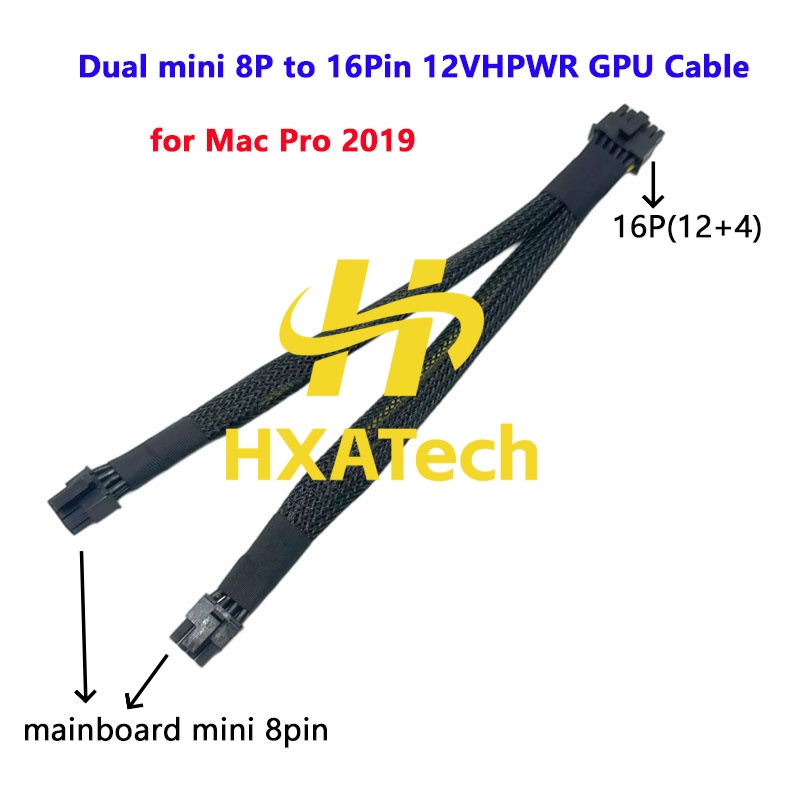 HXATech-For mac pro 2019 new D - огляд і ціна Dual 8Pin To 16Pin 12Vhpwr Cable